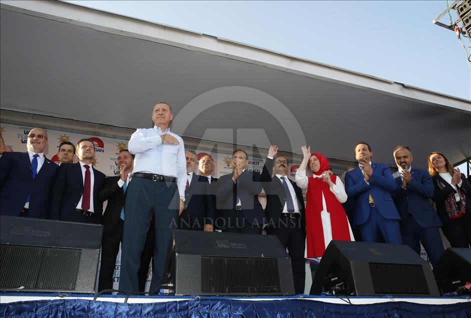 AK Parti'nin Bursa mitingi