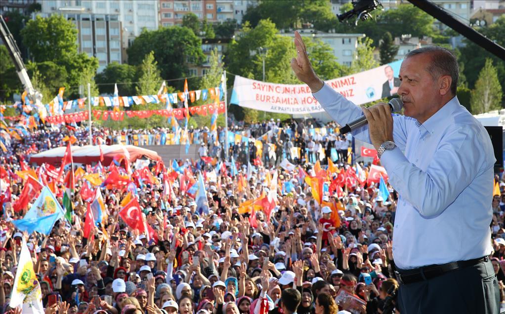 AK Parti'nin Bursa mitingi