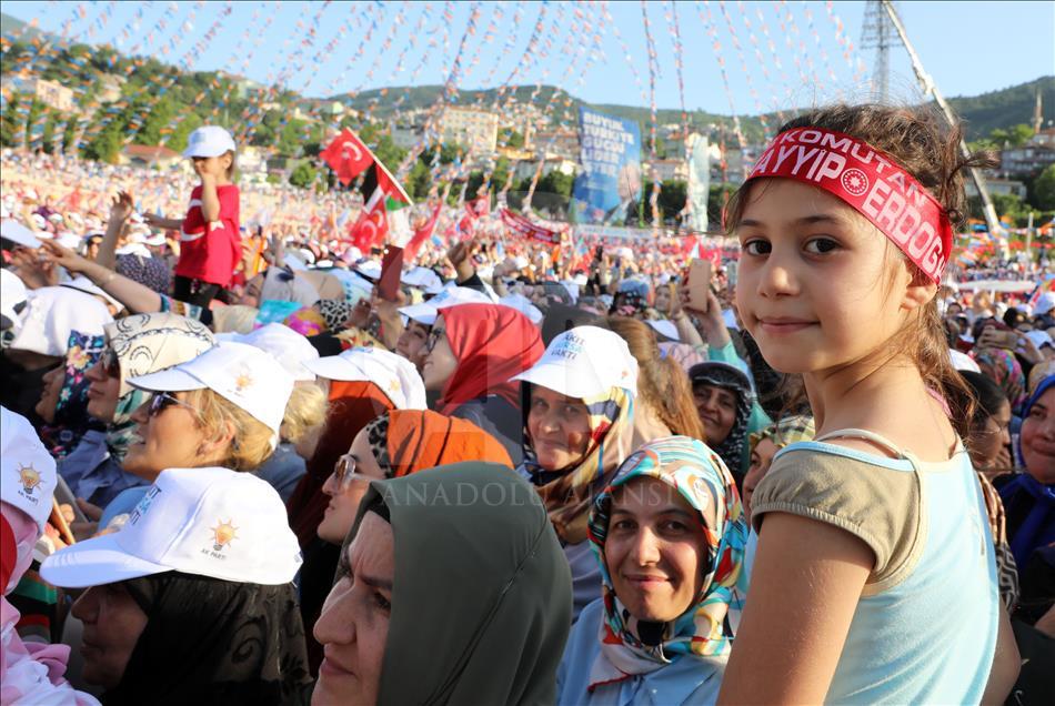 AK Parti'nin Bursa mitingi