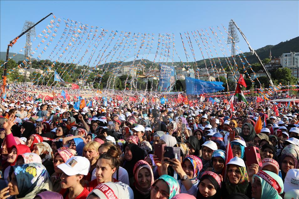 AK Parti'nin Bursa mitingi