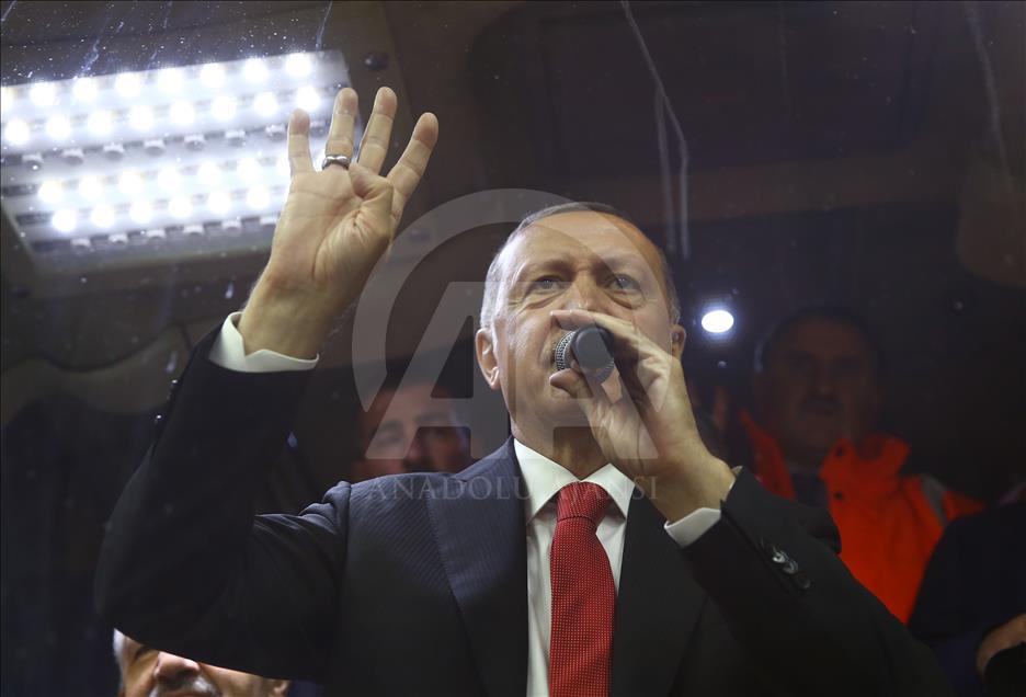 Cumhurbaşkanı Erdoğan, Ovit Tüneli'nin açılışını yaptı
