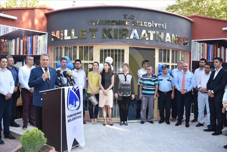 Manisa'da "Millet Kıraathanesi" açıldı