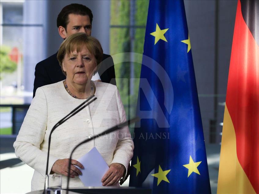 Angela Merkel y Sebastian Kurz se reúnen en Berlín