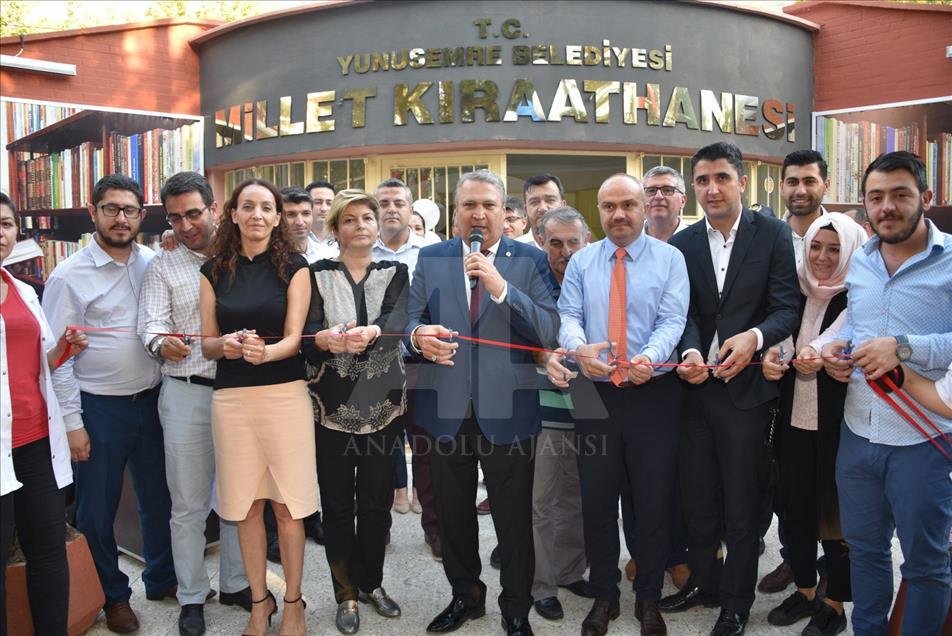 Manisa'da "Millet Kıraathanesi" açıldı