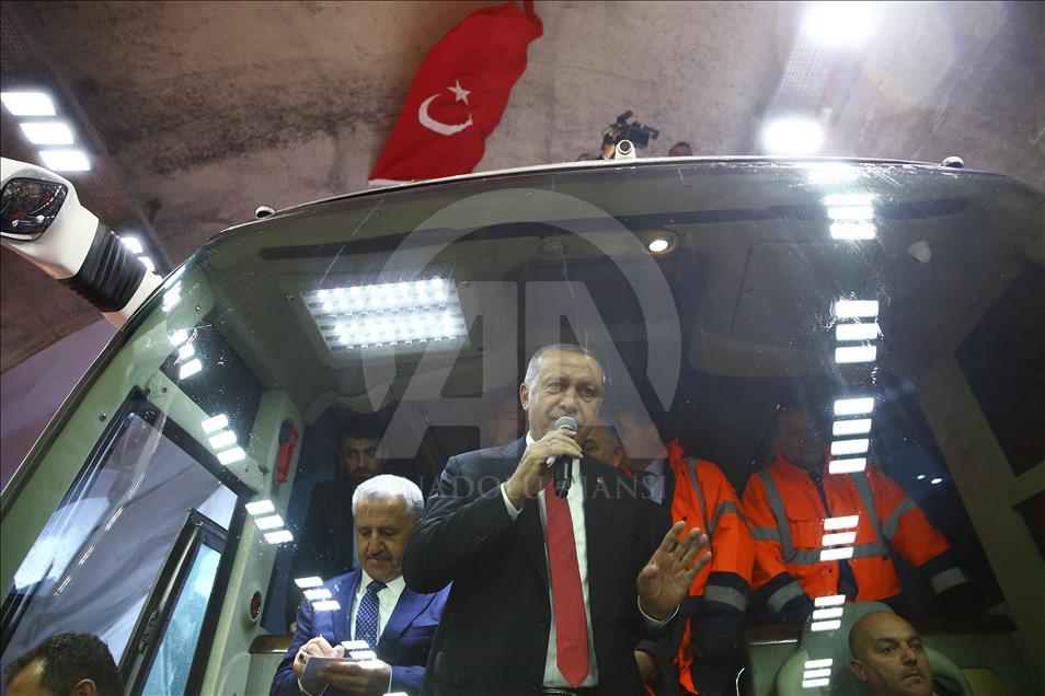 Cumhurbaşkanı Erdoğan, Ovit Tüneli'nin açılışını yaptı