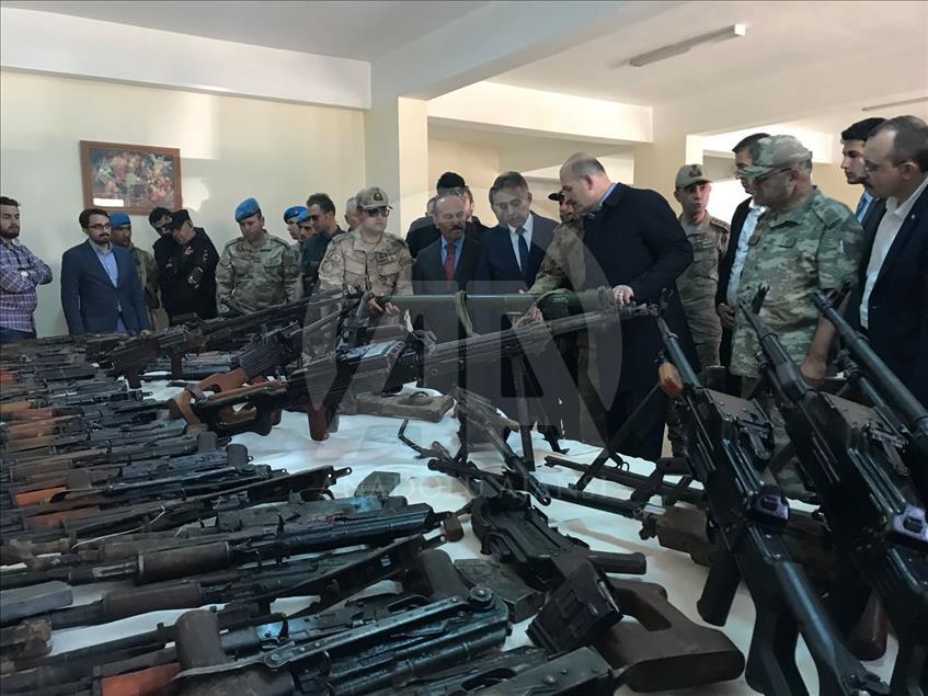 PKK'nın İkiyaka Dağları'ndaki cephaneliği ele geçirildi