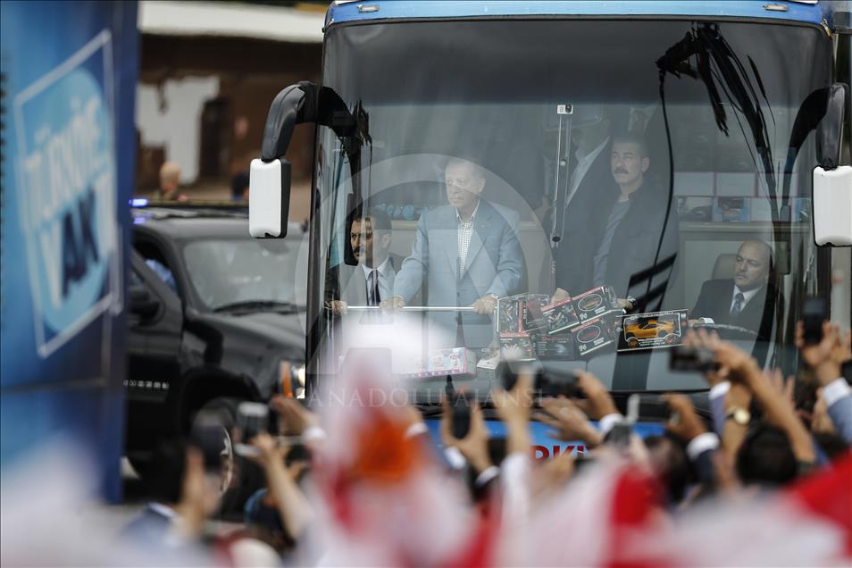 Cumhurbaşkanı ve AK Parti Genel Başkanı Erdoğan Antalya'da