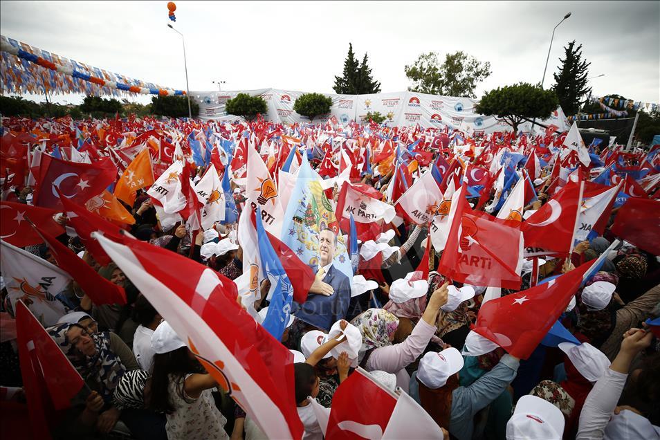 Cumhurbaşkanı ve AK Parti Genel Başkanı Erdoğan Antalya'da