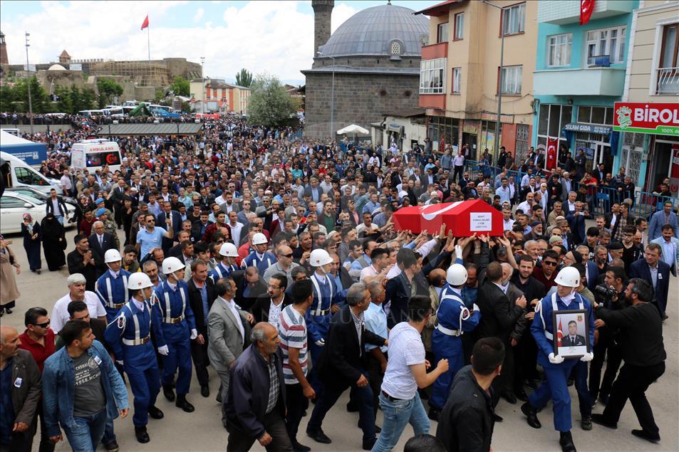 Şehit jandarma Çelebi son yolculuğuna uğurlandı