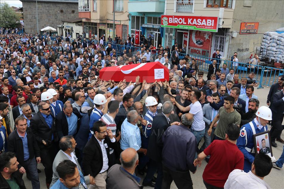 Şehit jandarma Çelebi son yolculuğuna uğurlandı
