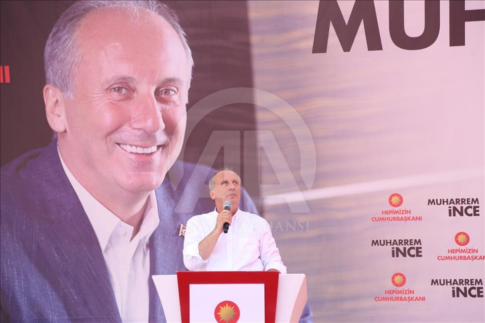 CHP'nin cumhurbaşkanı adayı İnce'nin Kahramanmaraş'ın mitingi