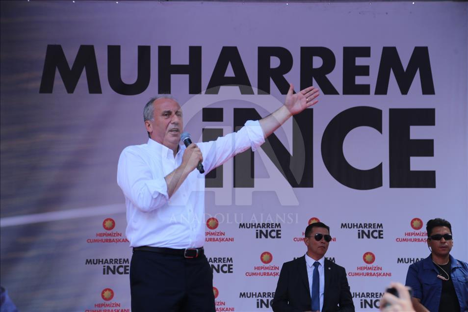 CHP'nin cumhurbaşkanı adayı İnce'nin Kahramanmaraş'ın mitingi