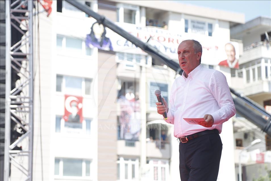 İnce'nin Çorlu mitingi