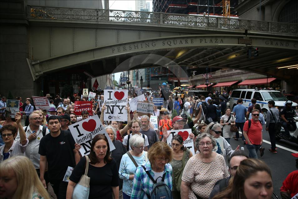 В Нью-Йорке прошла акция в поддержку беженцев
