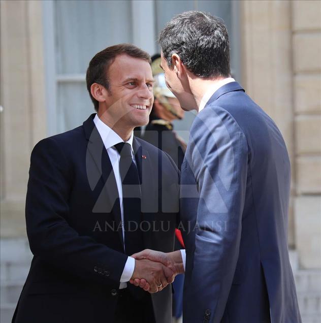 El presidente del Gobierno español Pedro Sánchez está en Francia