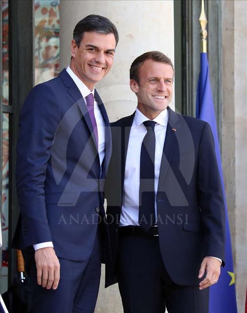 El presidente del Gobierno español Pedro Sánchez está en Francia