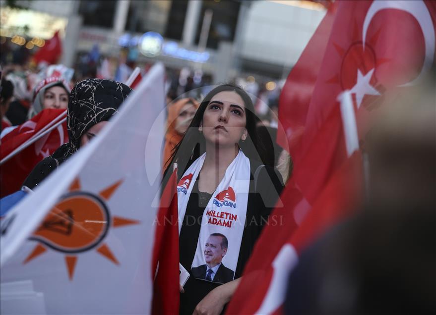 جشن و شادی مردم ترکیه پس از انتخابات