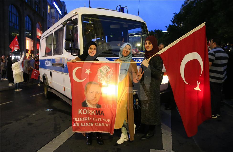 Turks in Europe jubilant over Erdogan election success