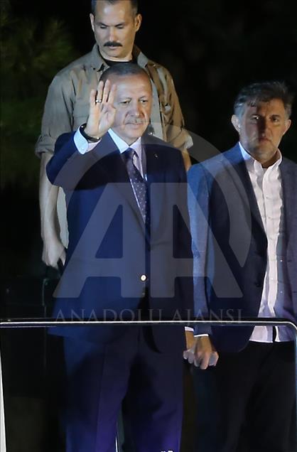 Pidato kemenangan Erdogan di depan pendukungnya