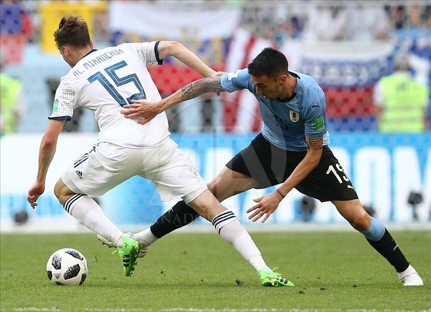 Las mejores imágenes del partido entre Uruguay contra Rusia