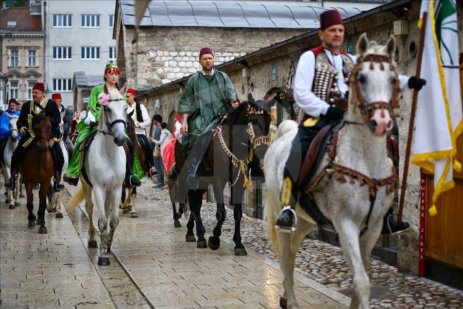 Ayvaz Dede Şenlikleri'ne katılacak atlılar Saraybosna'dan yola çıktı