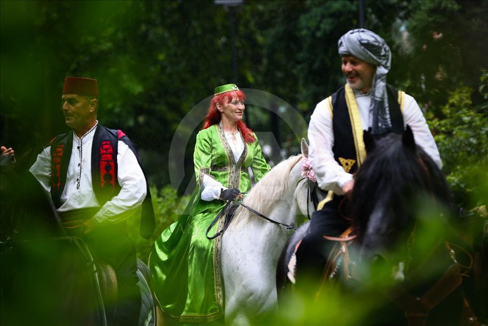 Ayvaz Dede Şenlikleri'ne katılacak atlılar Saraybosna'dan yola çıktı