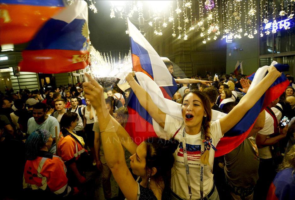 Moskë, festimet për kualifikimin e Rusisë vazhduan deri në mëngjes
