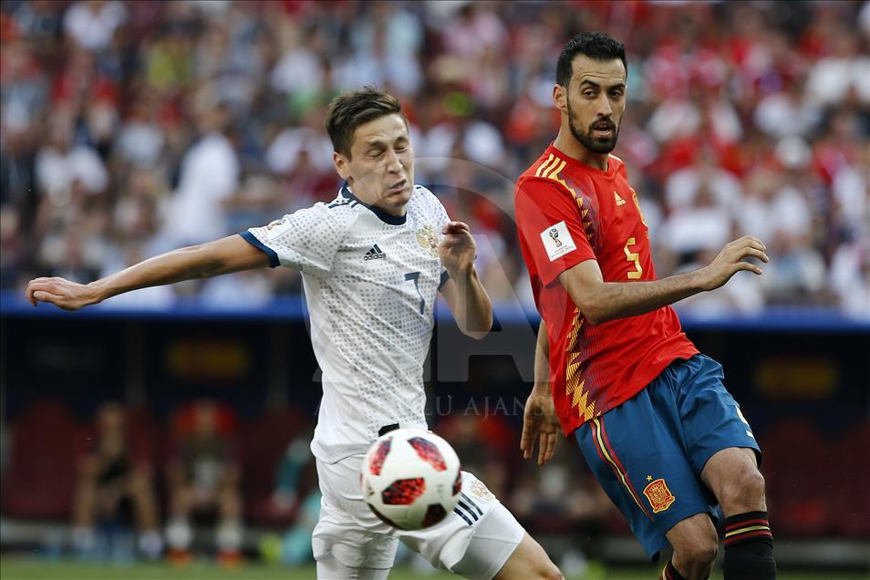 Pertandingan Babak 16 besar Rusia vs Spanyol Piala Dunia 2018 Rusia