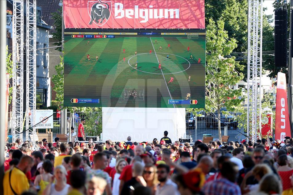 Brüksel'de 2018 FIFA Dünya Kupası heyecanı