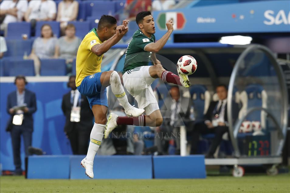 Pertandingan babak 16 besar Brazil vs Meksiko Piala Dunia 2018 Rusia