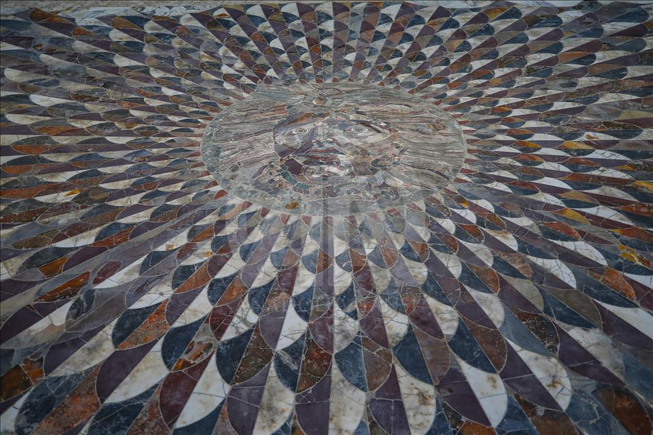 Medusa mosaic opened to visit