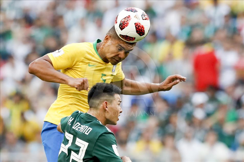 Pertandingan babak 16 besar Brazil vs Meksiko Piala Dunia 2018 Rusia