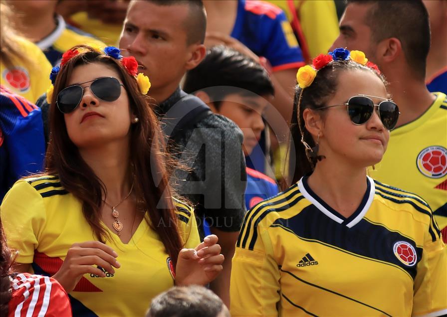 Kolombiyalılar, 2018 FIFA Dünya Kupası'ndan elenen takımlarını karşıladı