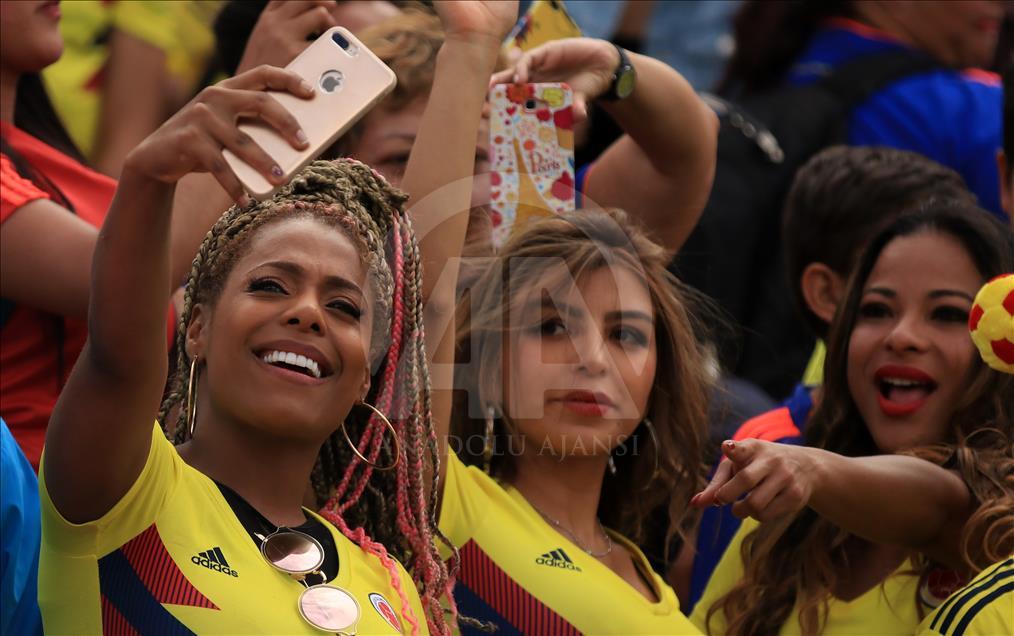Kolombiyalılar, 2018 FIFA Dünya Kupası'ndan elenen takımlarını karşıladı