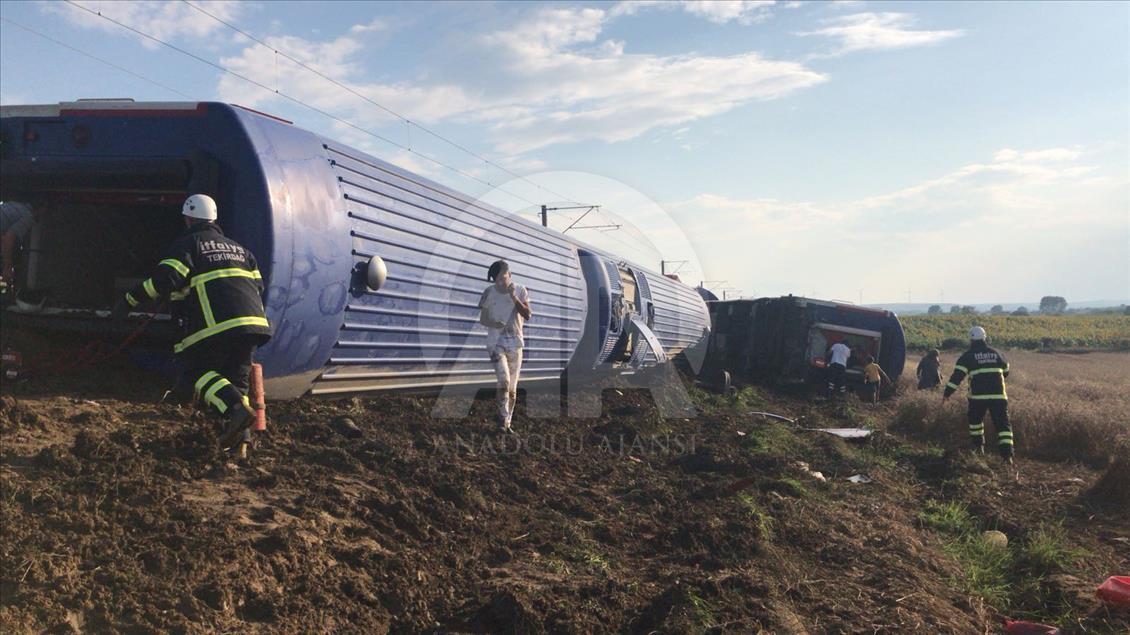 Tekirdağ'da tren kazası