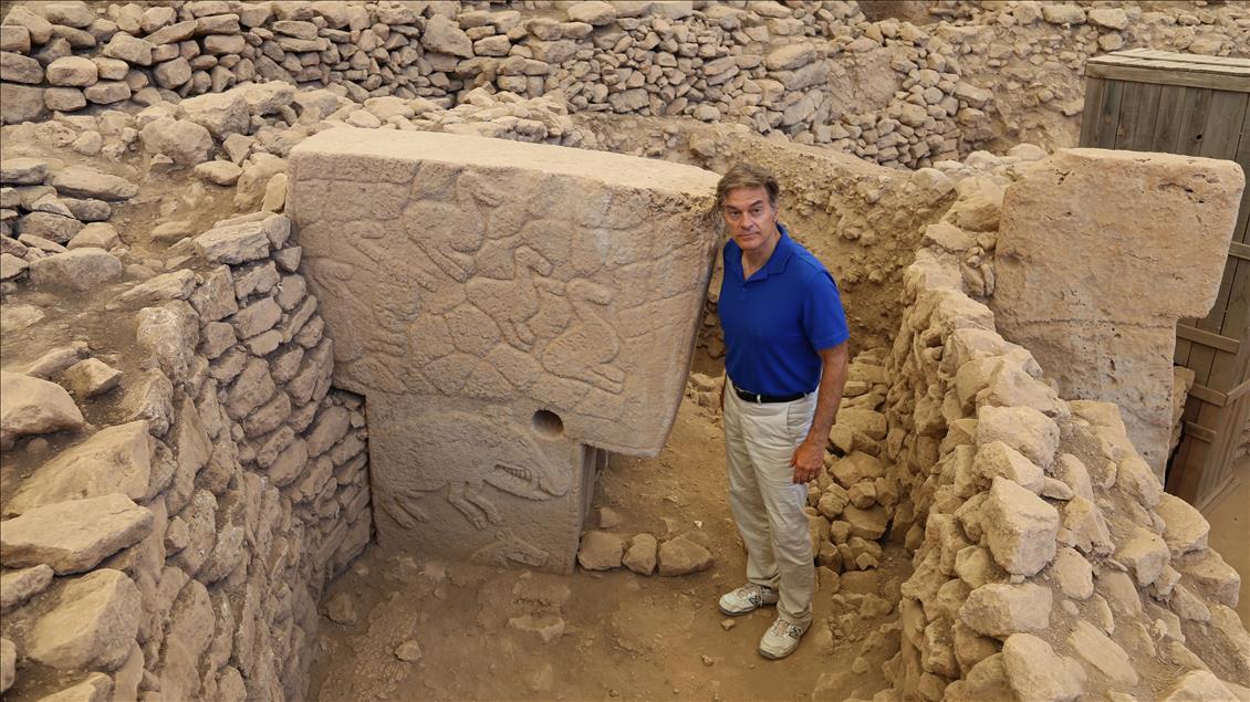 Ünlü Türk cerrah Dr. Mehmet Öz Göbeklitepe'de