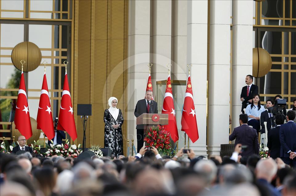Erdogan at Presidential Complex 