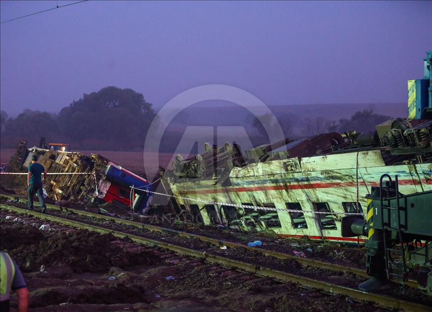 Tekirdağ'daki tren kazası
