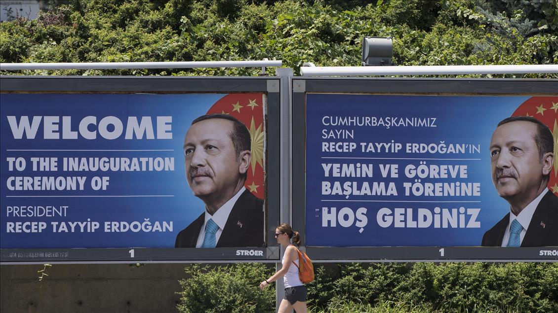 Cumhurbaşkanlığı Töreni'ne katılacak yabancı konuklara özel billboard hazırlandı 