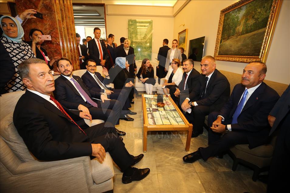 Yeni kabine üyeleri TBMM'de