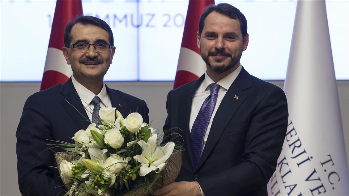 Enerji ve Tabii Kaynaklar Bakanlığı'nda devir teslim töreni