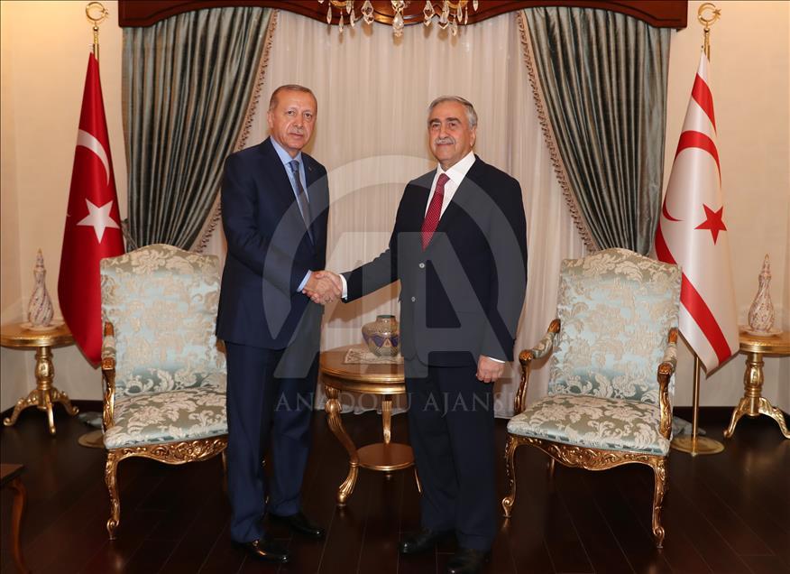 Cumhurbaşkanı Erdoğan - KKTC Cumhurbaşkanı Akıncı 