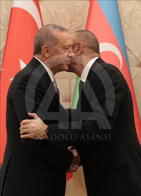 Президент Турции Реджеп Тайип Эрдоган - Президент Азербайджана Ильхам Алиев