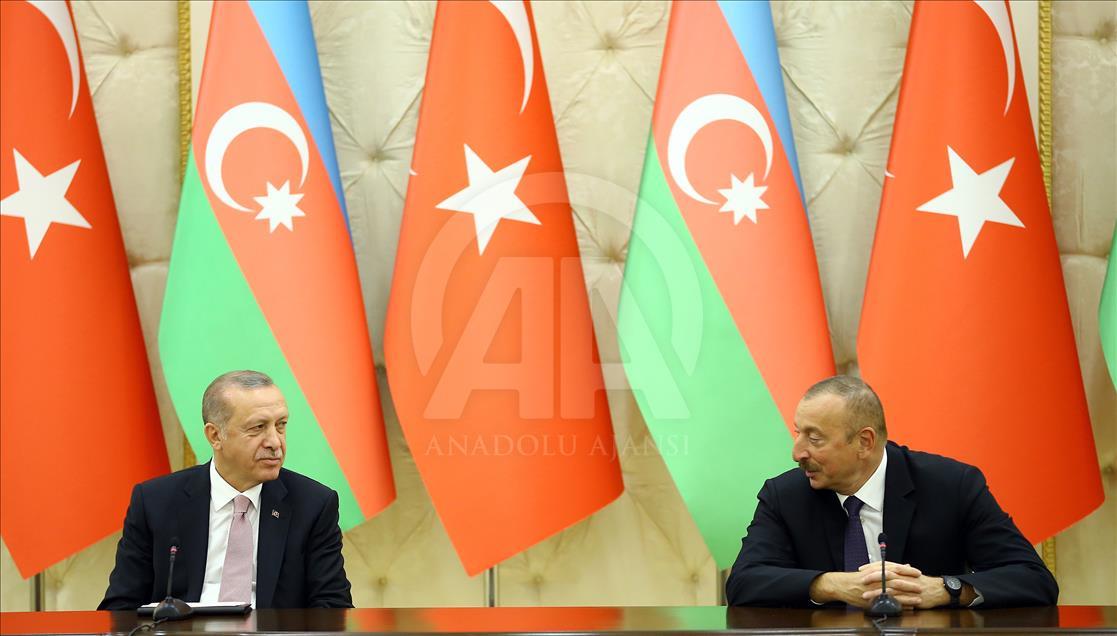 Президент Турции Реджеп Тайип Эрдоган - Президент Азербайджана Ильхам Алиев