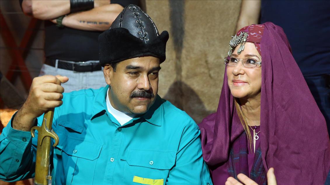 Venezuelan President Nicolas Maduro's visit to set of Turkish TV show "Dirilis Ertugrul"