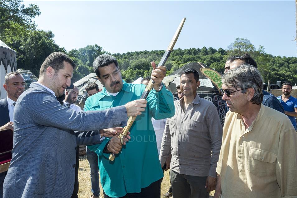Venezuelan President Nicolas Maduro's visit to set of Turkish TV show "Dirilis Ertugrul"