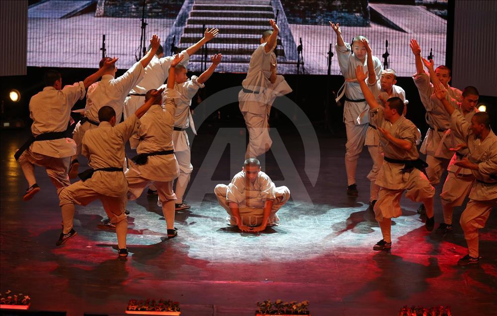 La muestra de kung fu de los monjes Shaolin