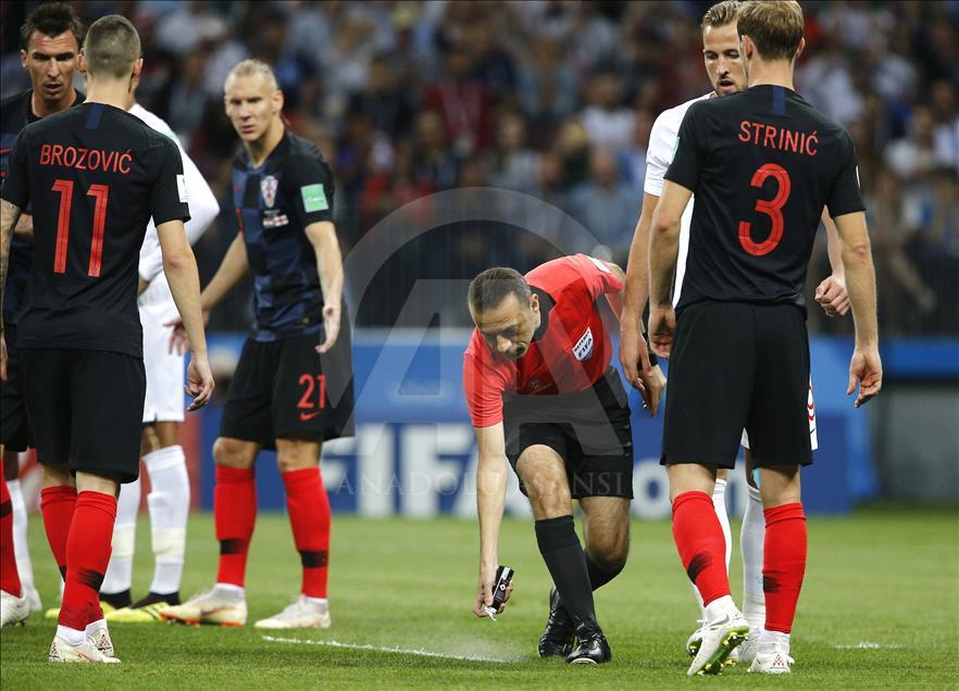 Croacia contra Inglaterra en la semifinal de la Copa del Mundo Rusia 2018