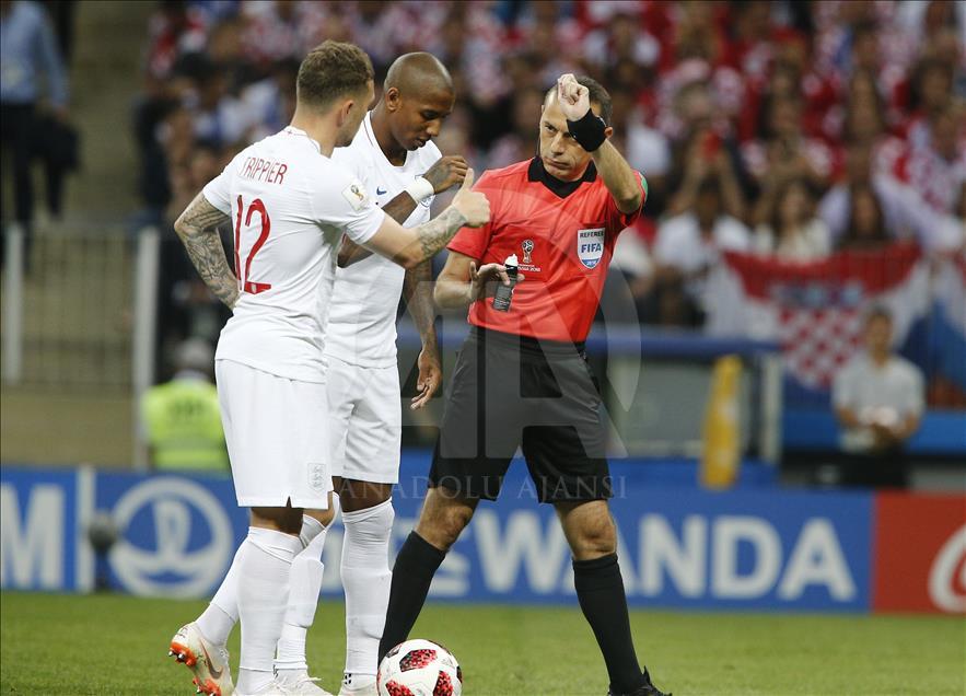 Croacia contra Inglaterra en la semifinal de la Copa del Mundo Rusia 2018