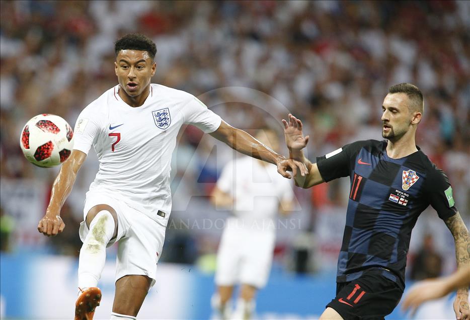 Croacia contra Inglaterra en la semifinal de la Copa del Mundo Rusia 2018